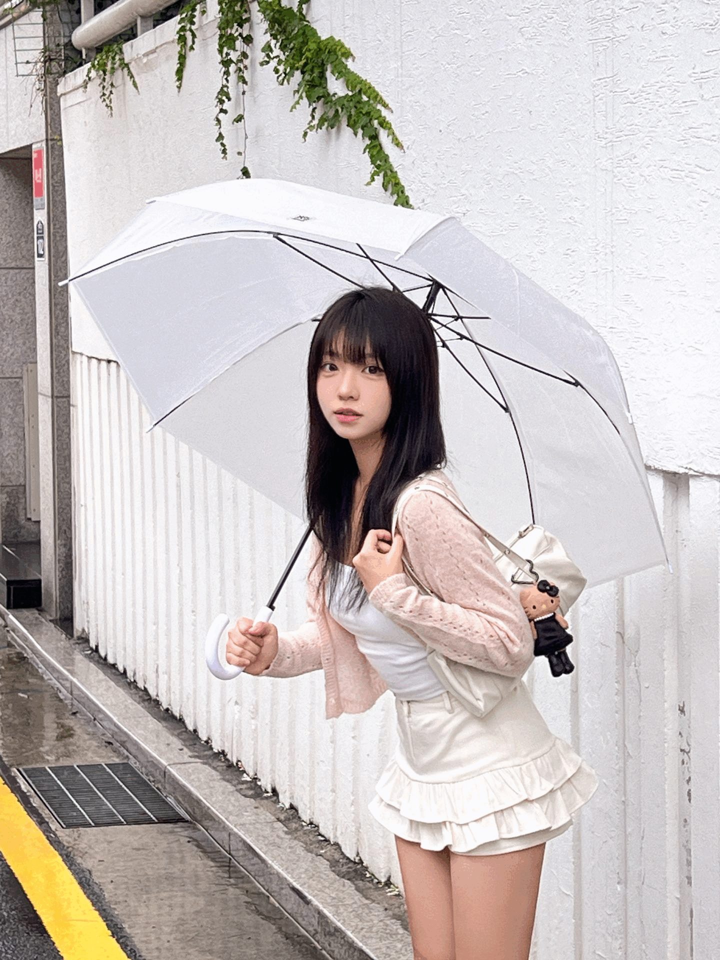 圓柱洞洞肩帶單肩包〈🇰🇷DAY 1〉