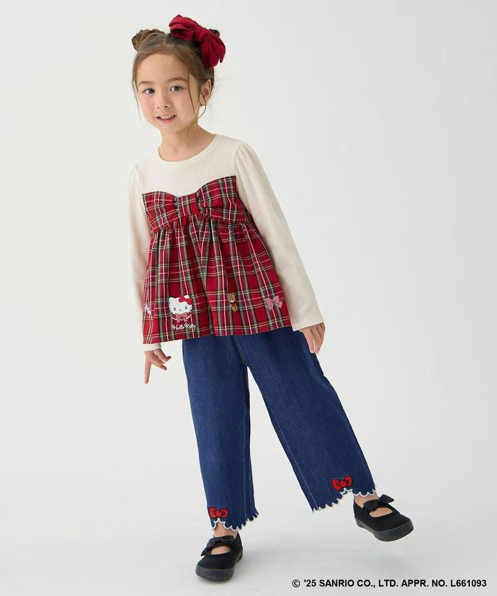 𝐒𝐚𝐧𝐫𝐢𝐨 Hello Kitty  蝴蝶結牛仔長褲