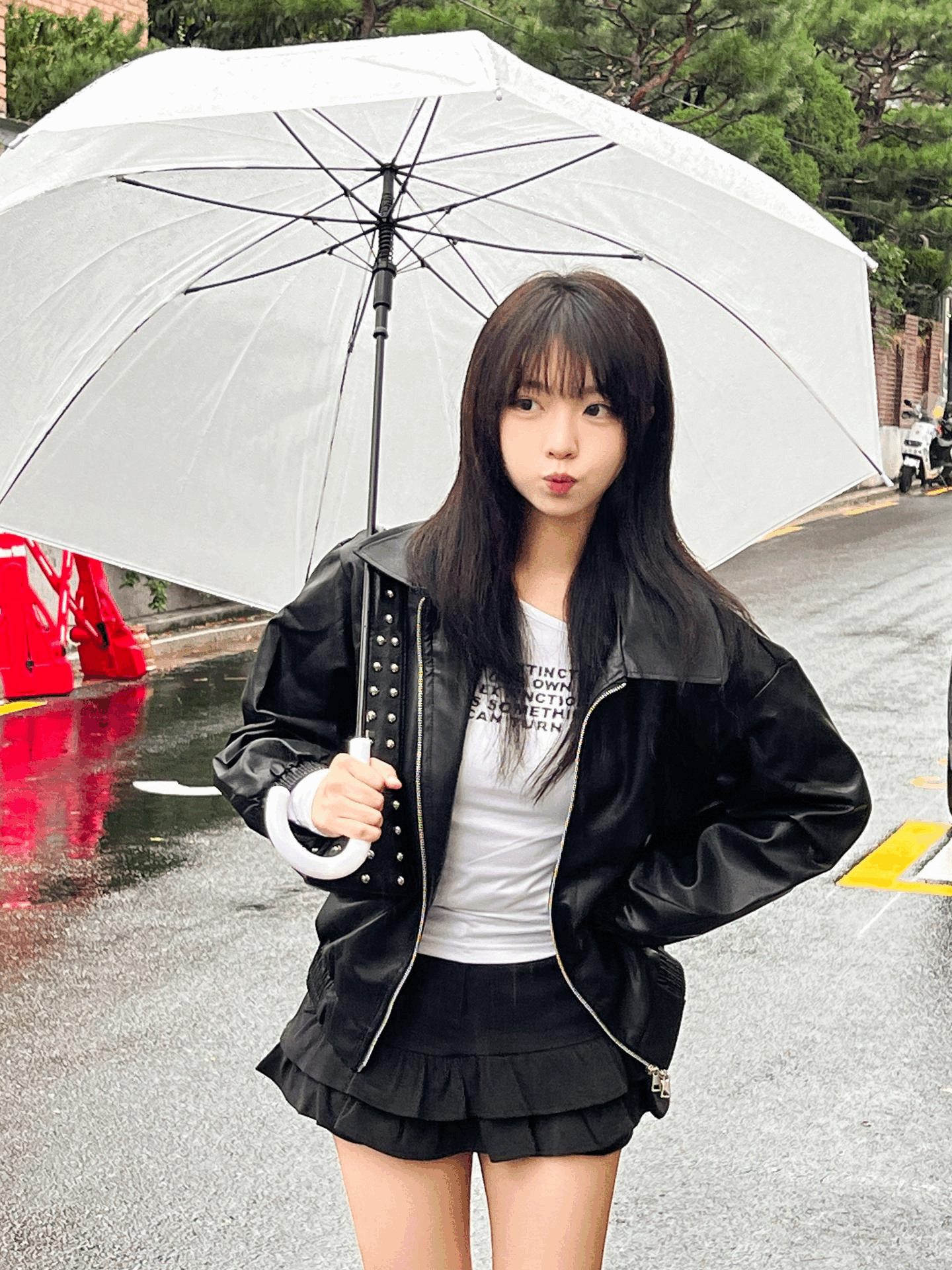 紋理珠珠單肩包〈🇰🇷DAY 1〉