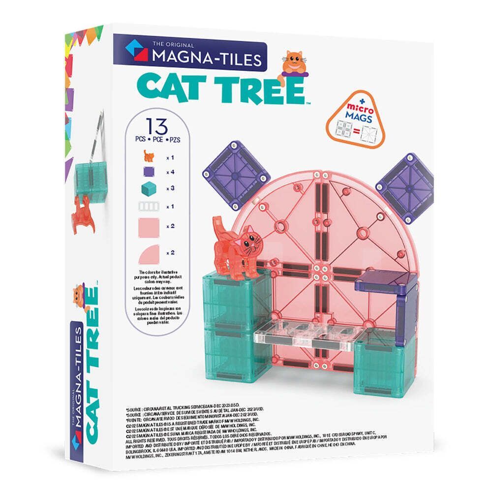 Magna-Tiles - 磁力積木貓咪樂園套裝 13 件組