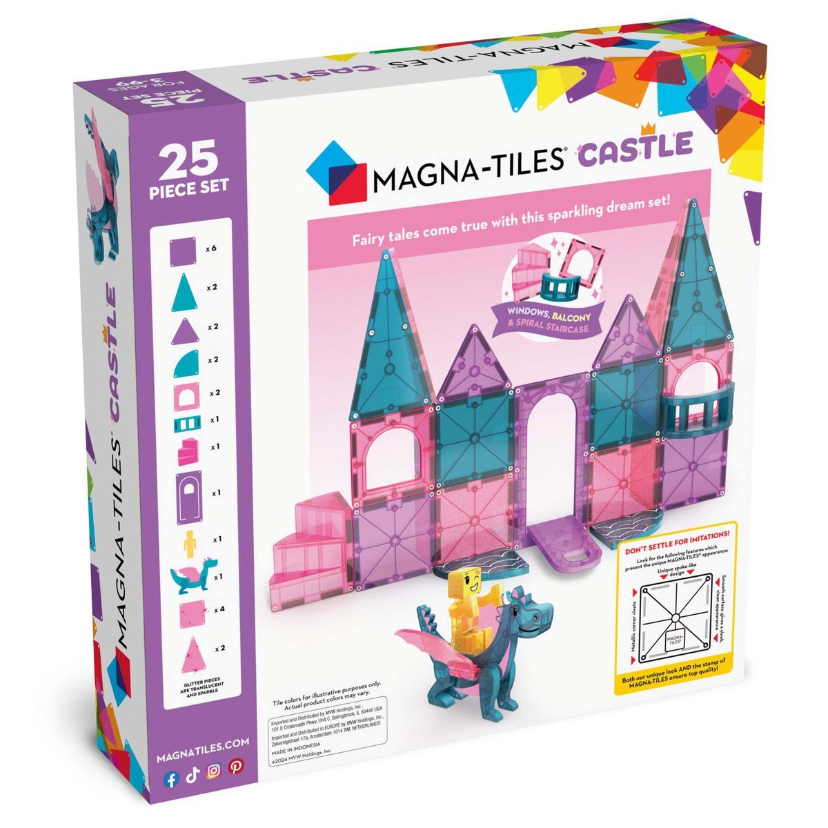 Magna-Tiles - Magna-Tiles 城堡磁吸拼圖