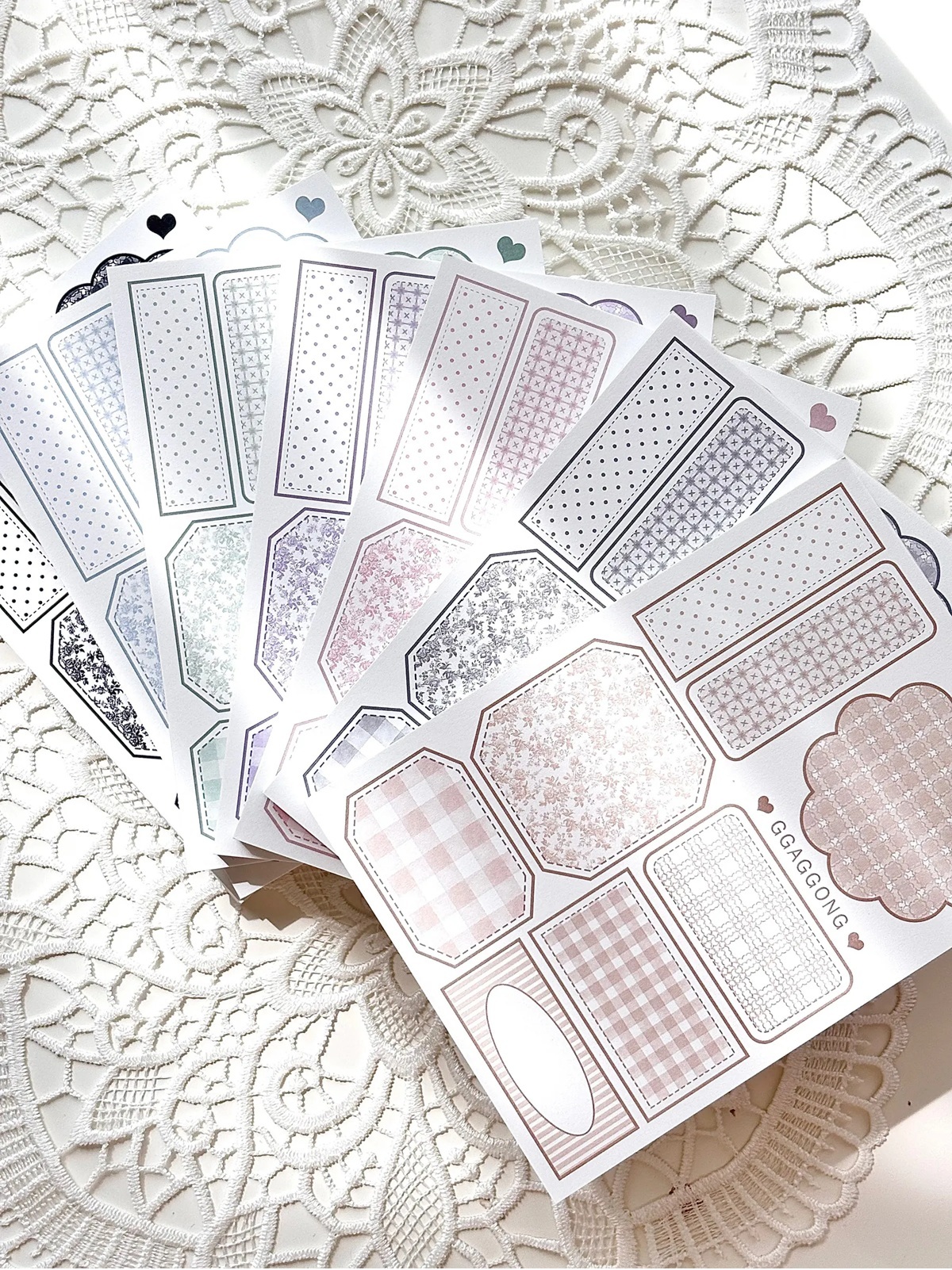 韓國 ggaggong．花漾標籤便箋本