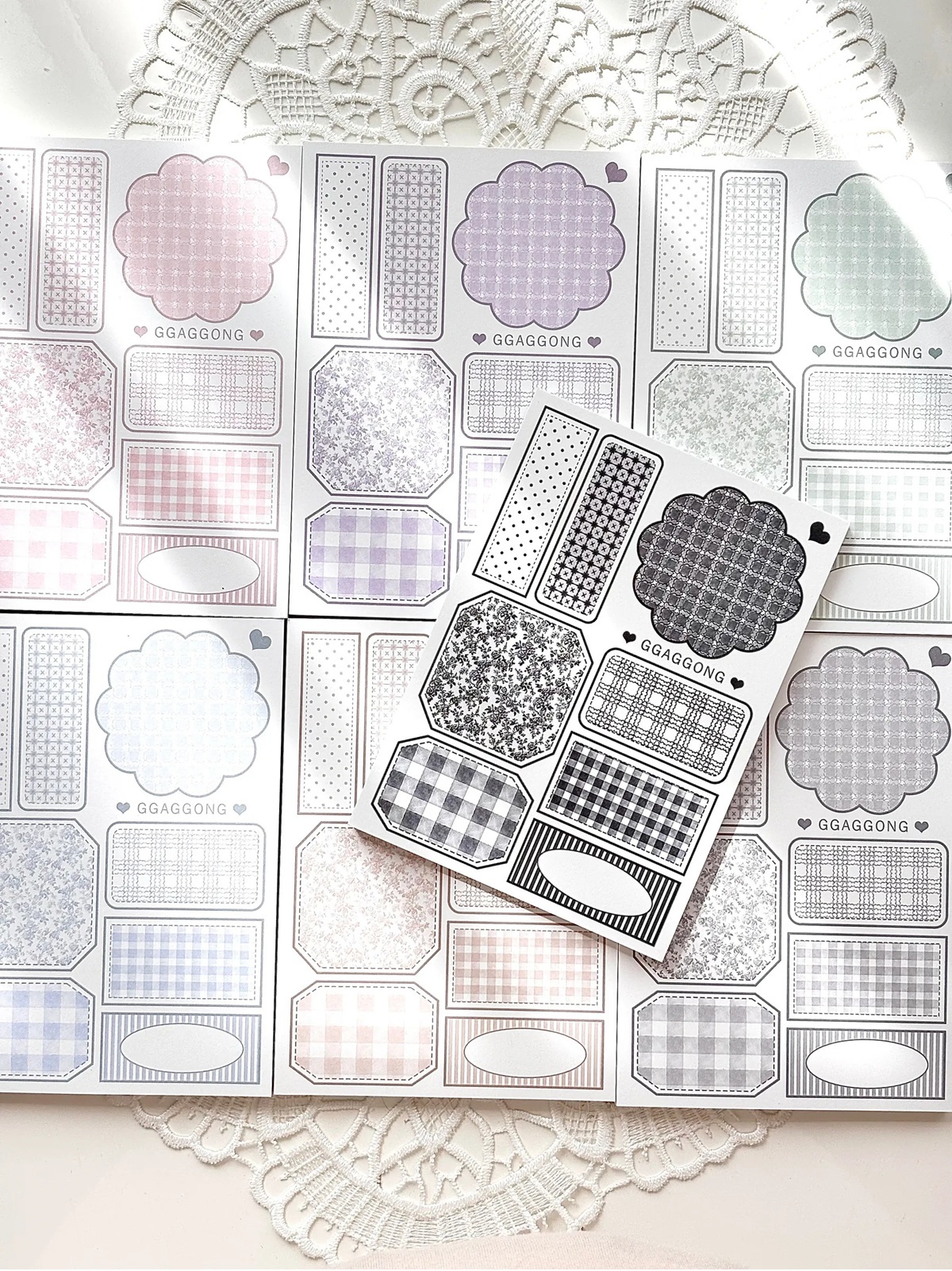 韓國 ggaggong．花漾標籤便箋本