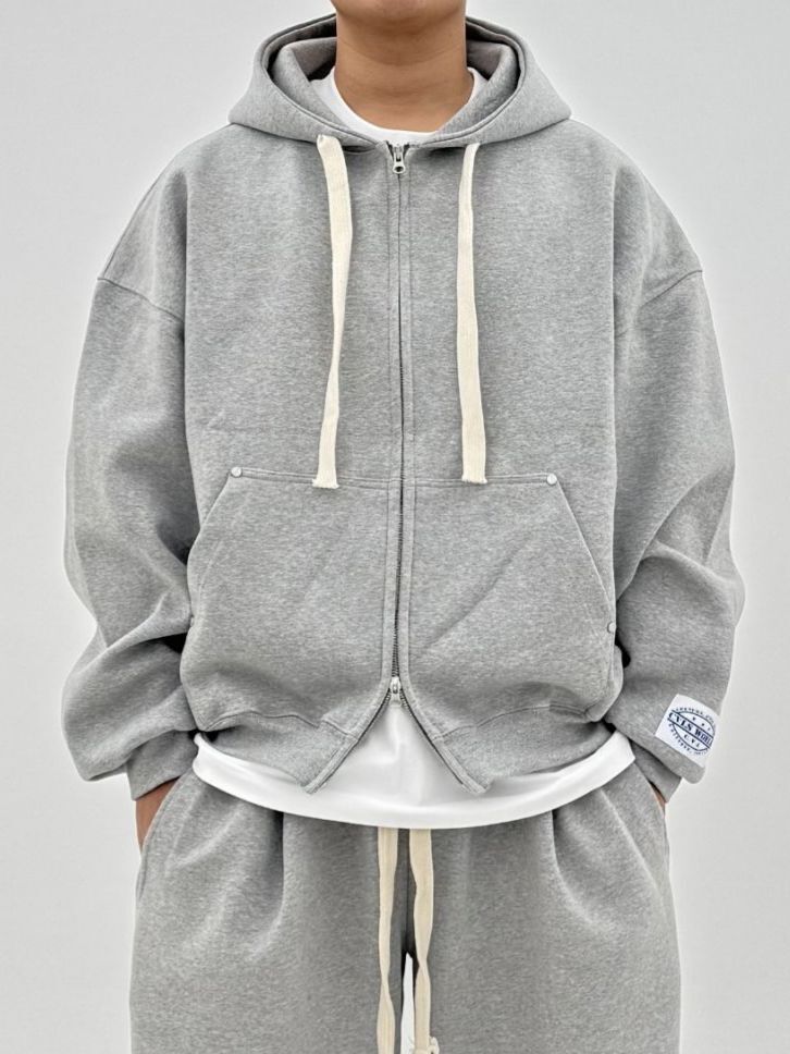 淨色連帽拉鍊外套 COVILL-227JK