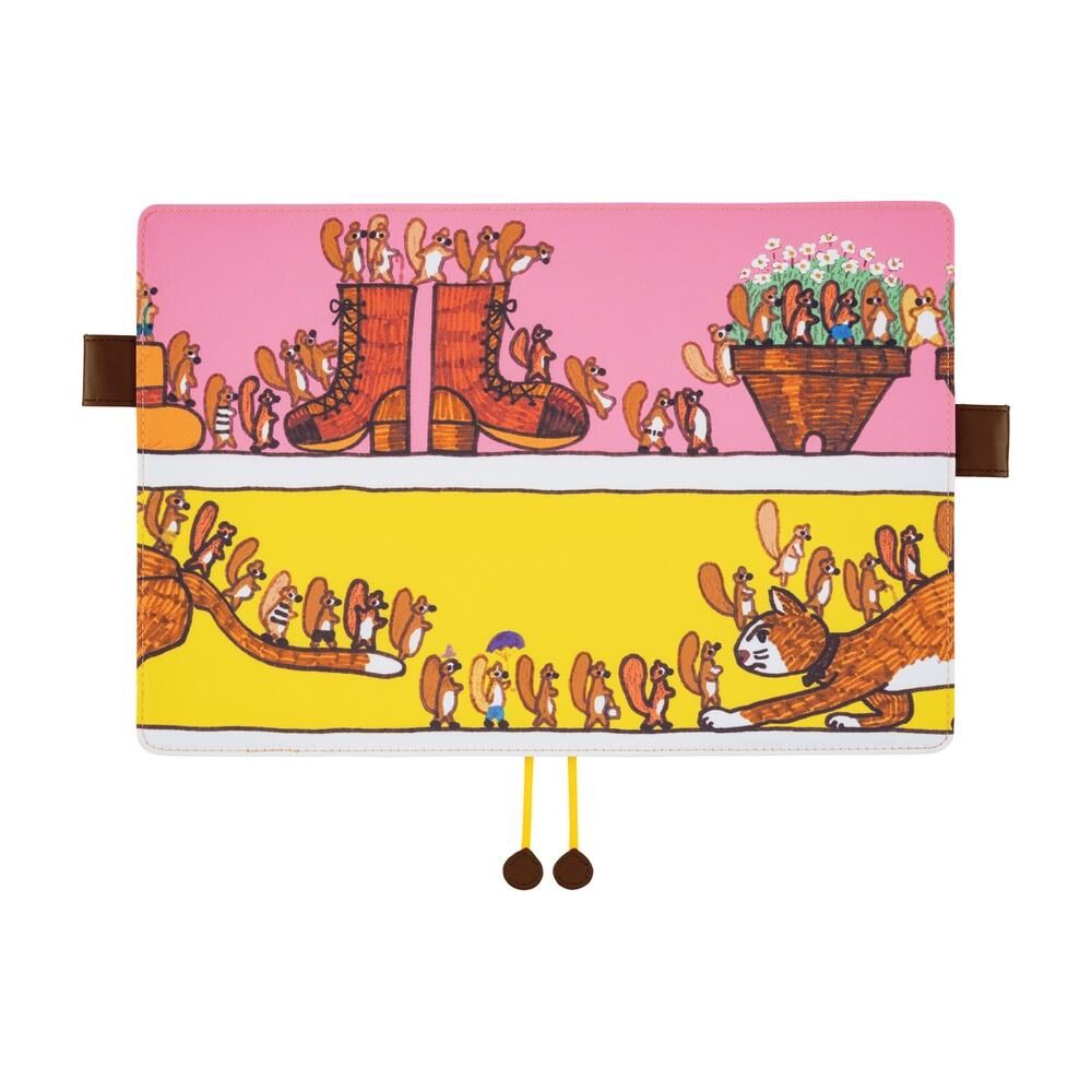 100%ORANGE_松鼠去哪了 Hobo手帳 A5書皮｜日本Hobonichi ほぼ日手帳