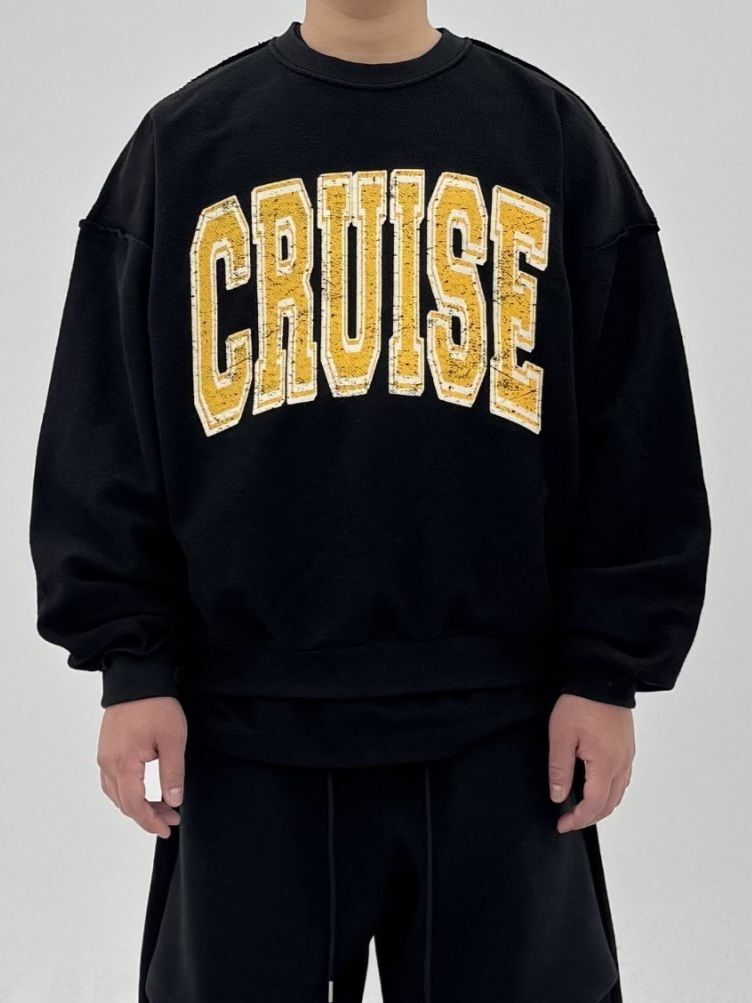 OverSize英文字衛衣 COVILL-231T