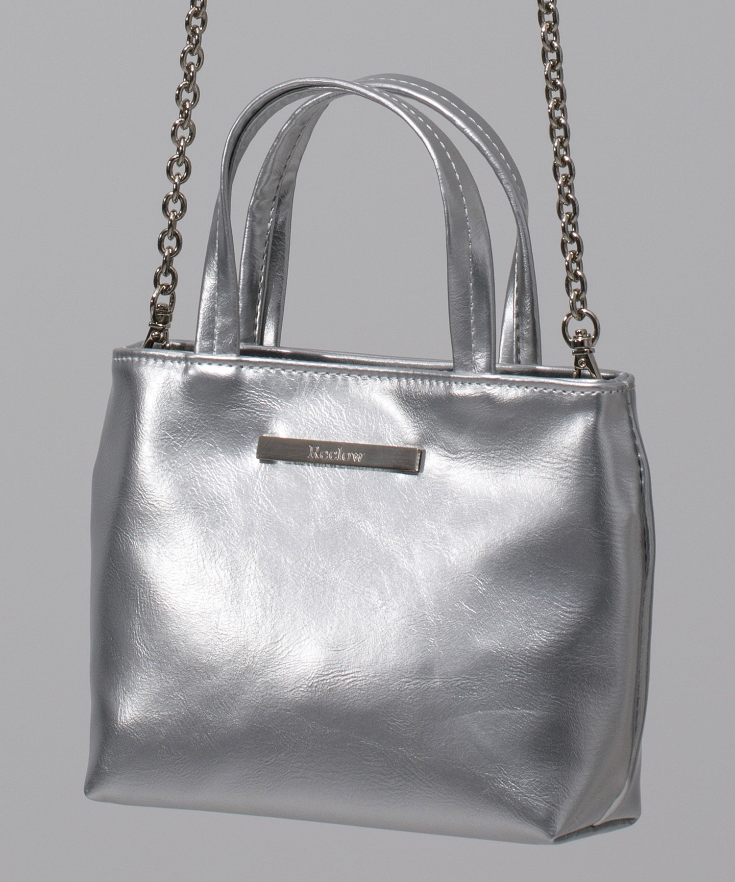 Q11 RECLOW TART MINI CHAIN BAG SILVER