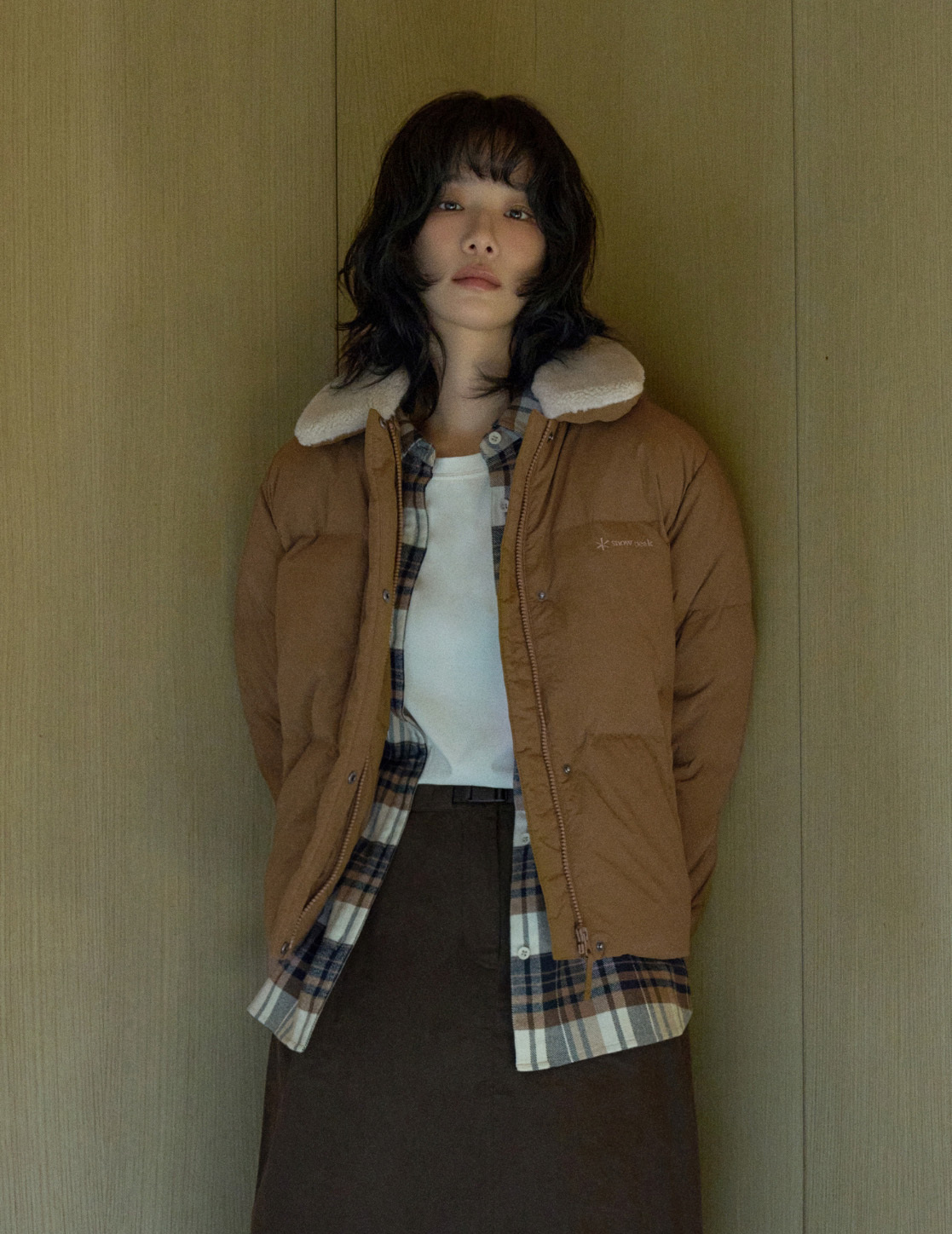 <韓國代購> SNOWPEAK WOMEN COLLAR BOUCLE NECK HEAVY DOWN JACKET