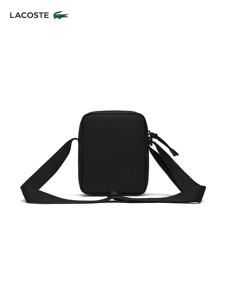 LACOSTE 黑色斜咩袋