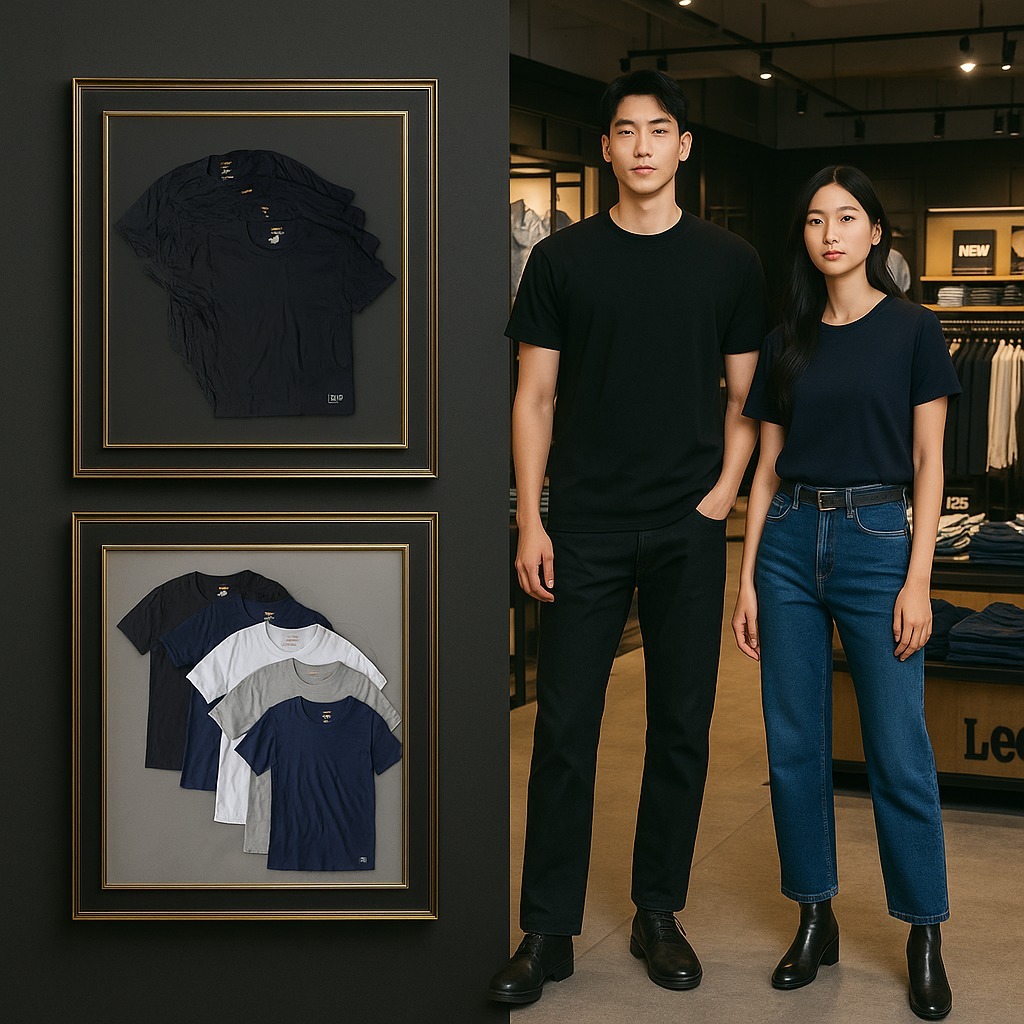 【預購】LEE H101415 男裝短袖5件裝系列