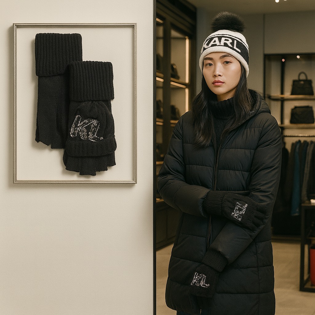 【預購】KARL LAGERFELD Quilt Patch Karl Pop H101416 手套