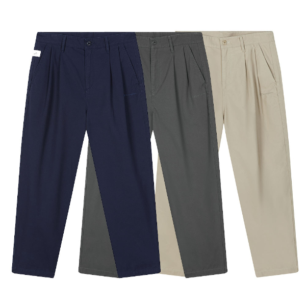 男款-RETRO CAMPUS 工裝長褲-米色/黑色/深藍色（U5CPTSM032）