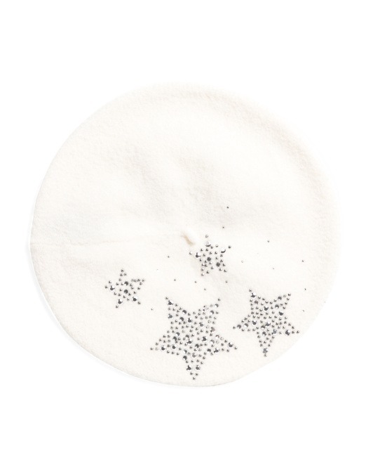 【預購】KARL LAGERFELD Wool Star H101417 羊毛帽