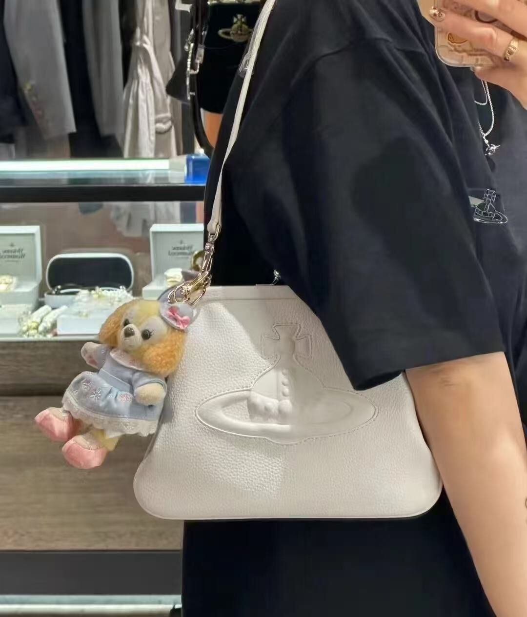 Vivienne Westwood small clutch bag white