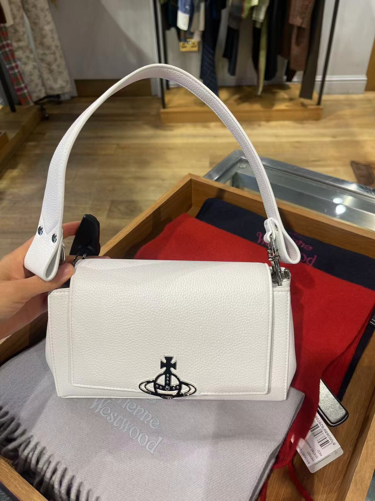 Vivienne Westwood Hazel Medium handbag white