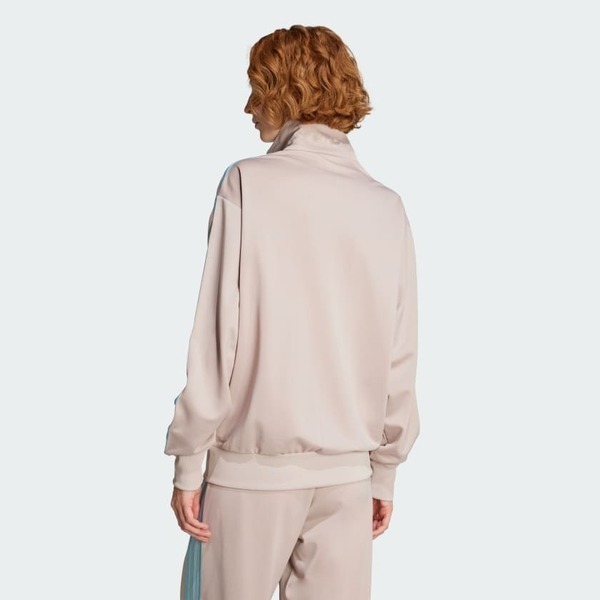 Adidas 愛迪達 Firebird Tt JX7864 女 立領外套 運動外套 休閒穿搭 米灰 水藍 亞版