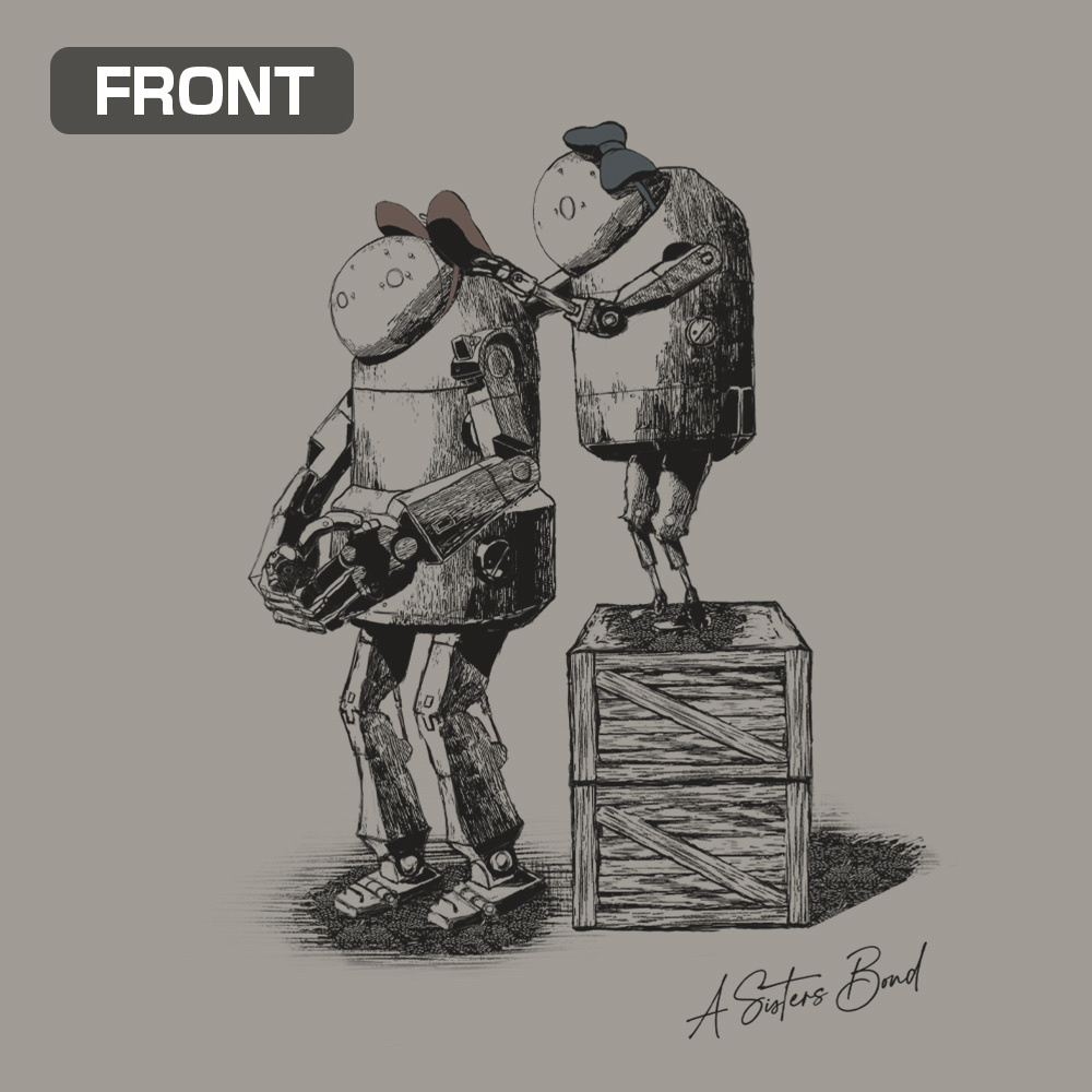 Cospa 1020 機械生命体 Tシャツ [NieR:Automata Ver1.1a] LIGHT GRAY