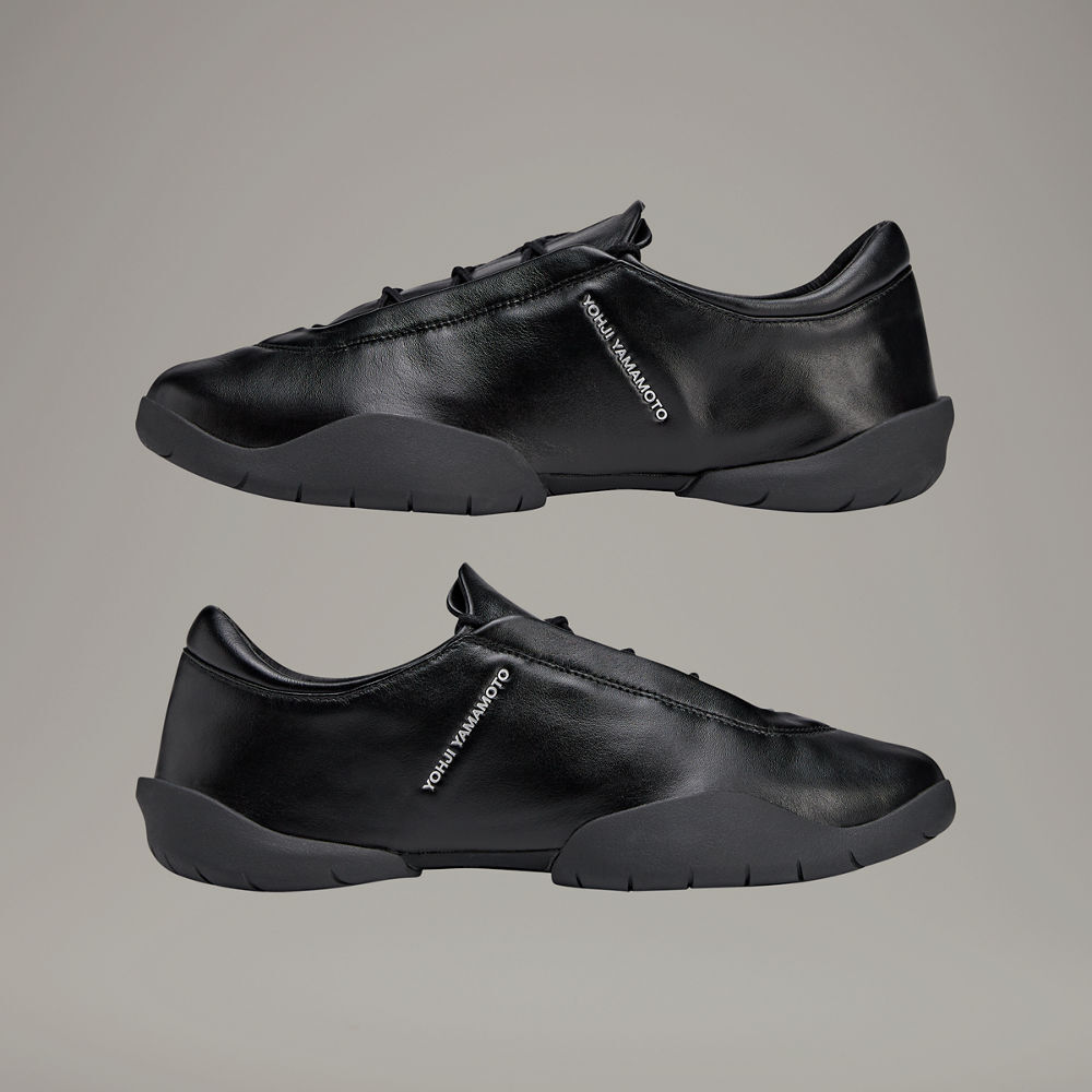 【 Y-3 REGU LEATHER 極簡鞋款 - 皮革黑 】