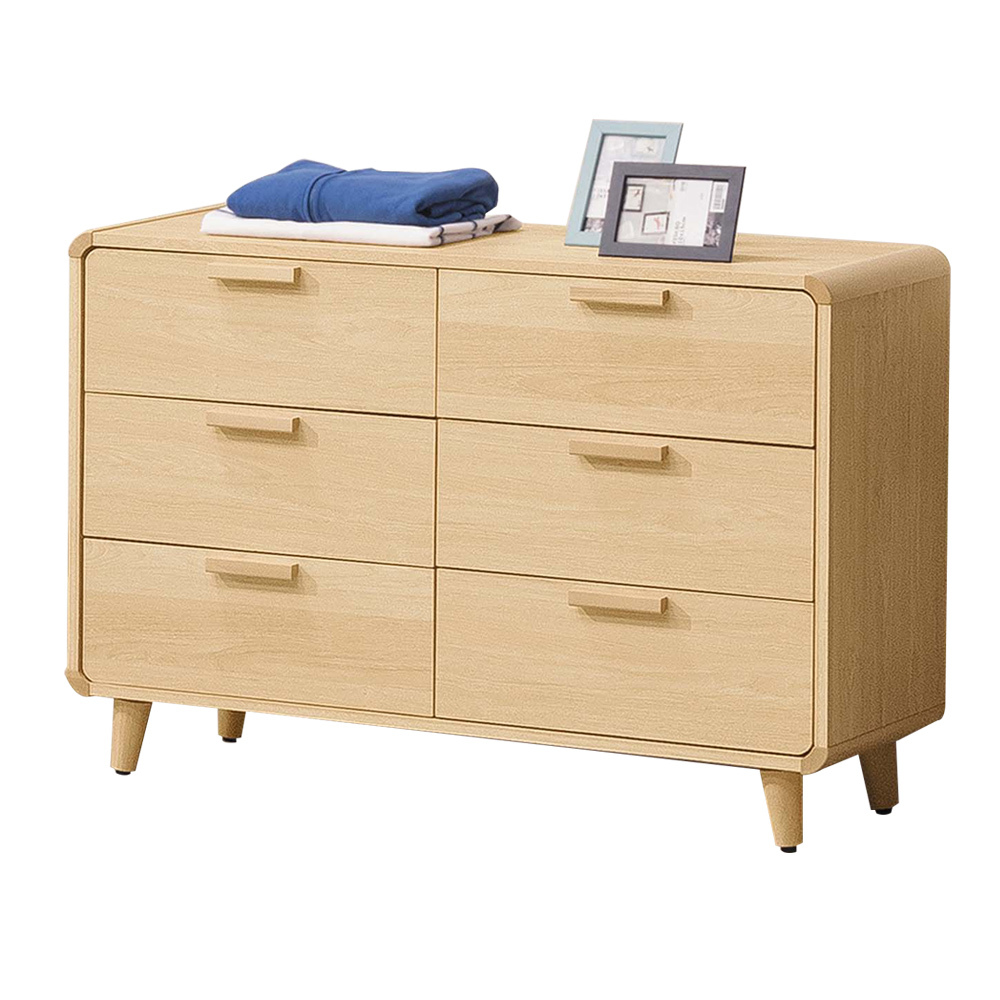 達芙3.7尺北歐風六斗櫃/六抽收納櫃/置物櫃