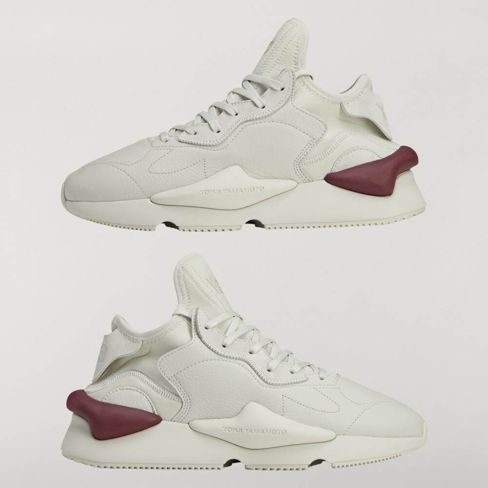 【 Y-3 KAIWA 頂級鞋款 - 白x勃艮第酒紅 】