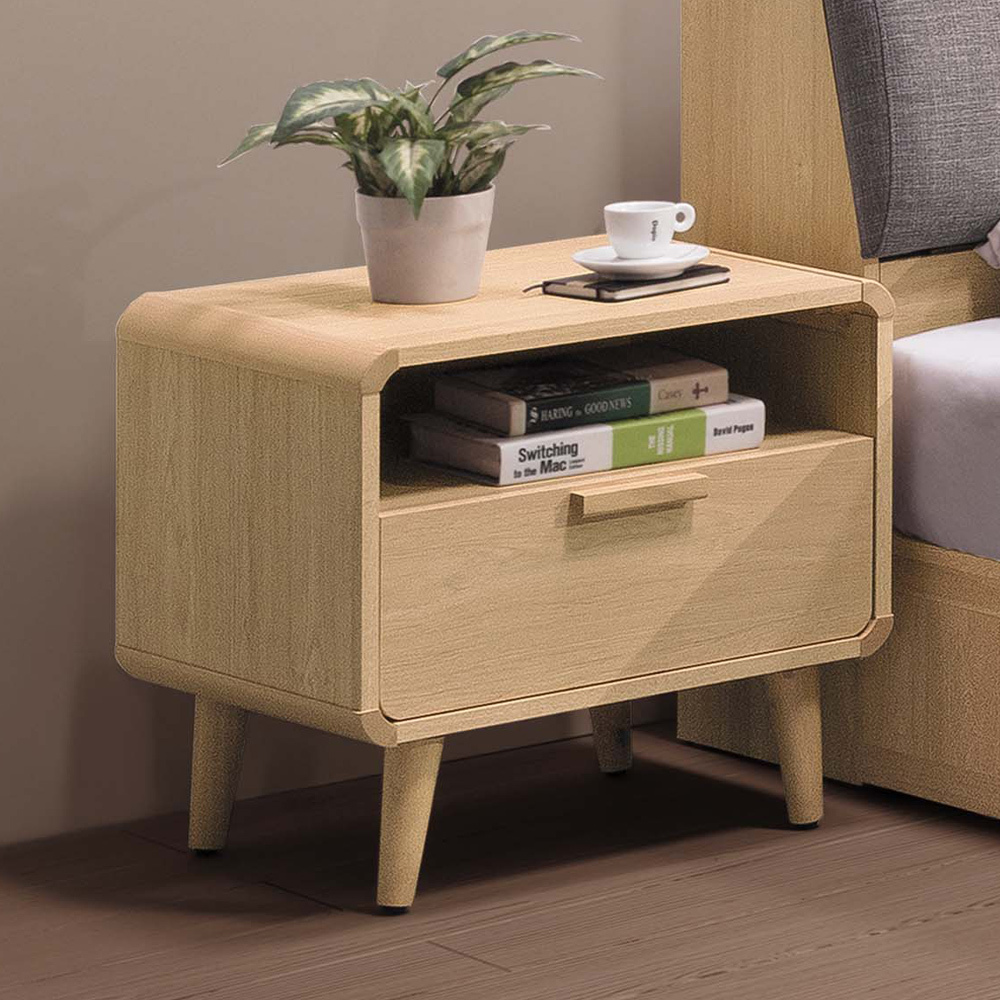 達芙1.8尺北歐風床頭櫃/一抽收納櫃/置物櫃