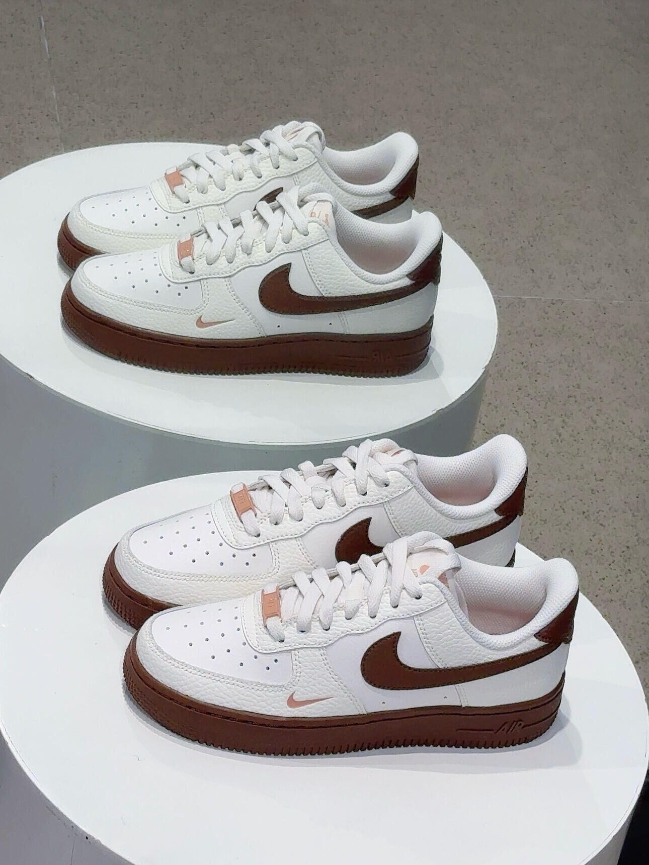 Nike Air force 1 AF1 可可牛奶 咖啡色 美拉德 米白色 皮革 小勾 女款 IM3378-122/預購