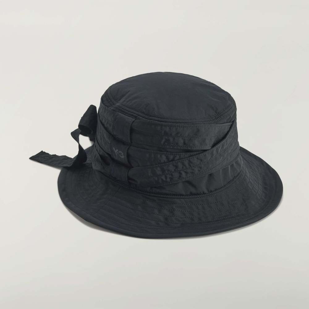 【 Y-3 CINCH BUCKET HAT 束帶漁夫帽 - 黑 】