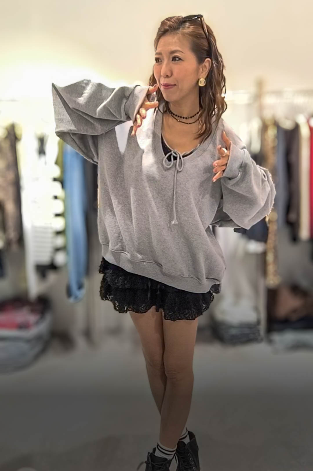 🥰K4917  ▶️素面綁帶上衣 👉B:140cm L:70cm