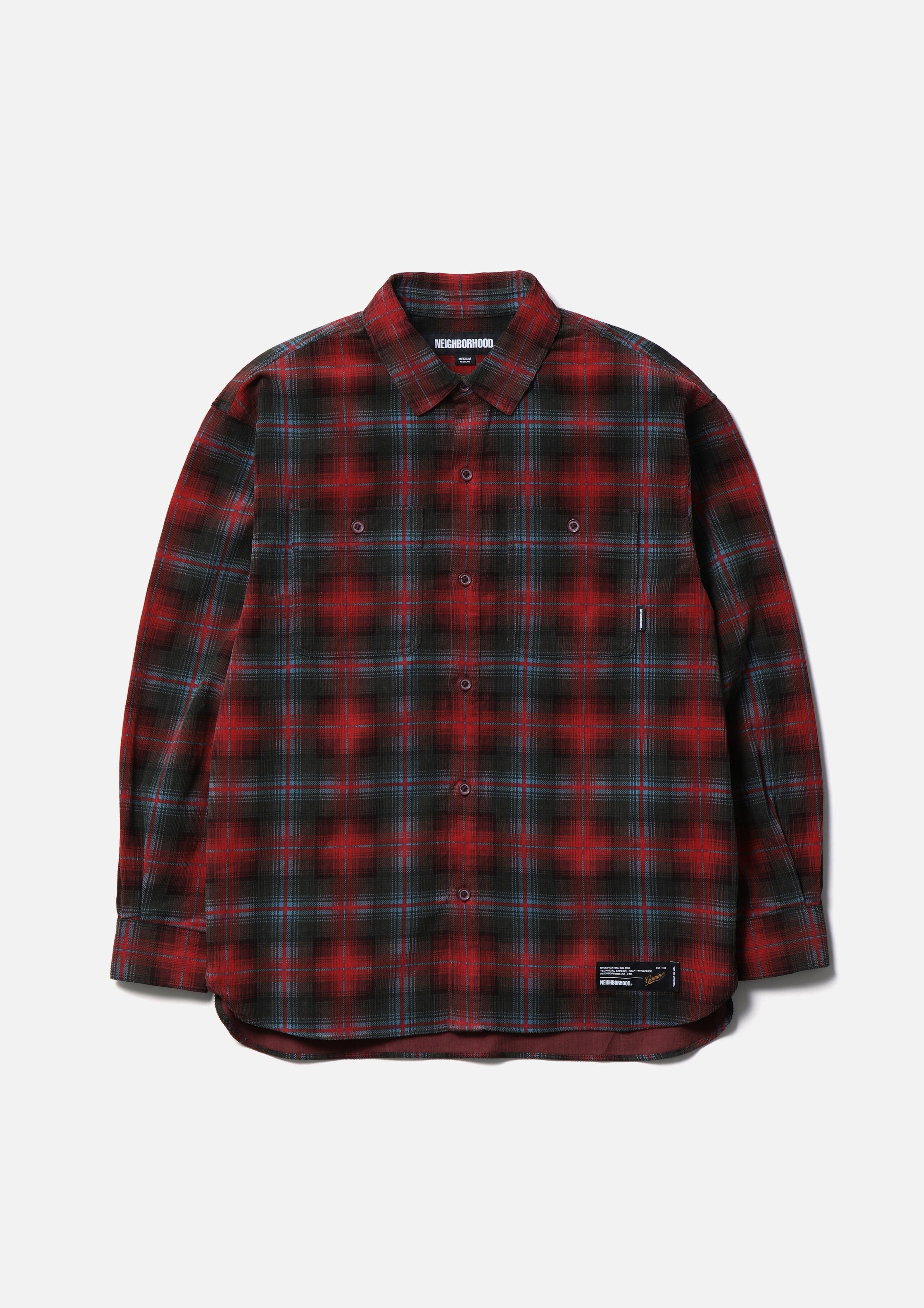 『代購商品』2025AW NEIGHBORHOOD NBHD CORDUROY CHECK SHIRT LS 襯衫 252TSNH-SHM07