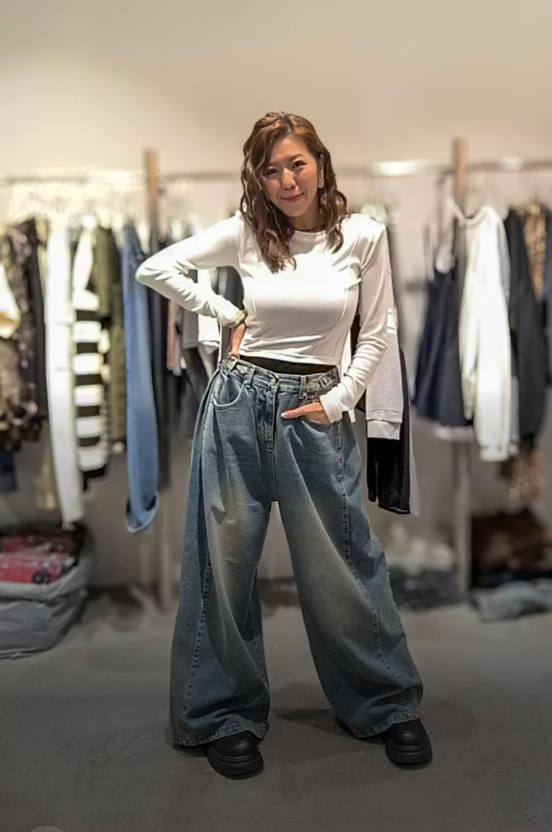 🥰K4925  ▶️尺寸可調牛仔褲 👉W:cm H:cm L:cm👈