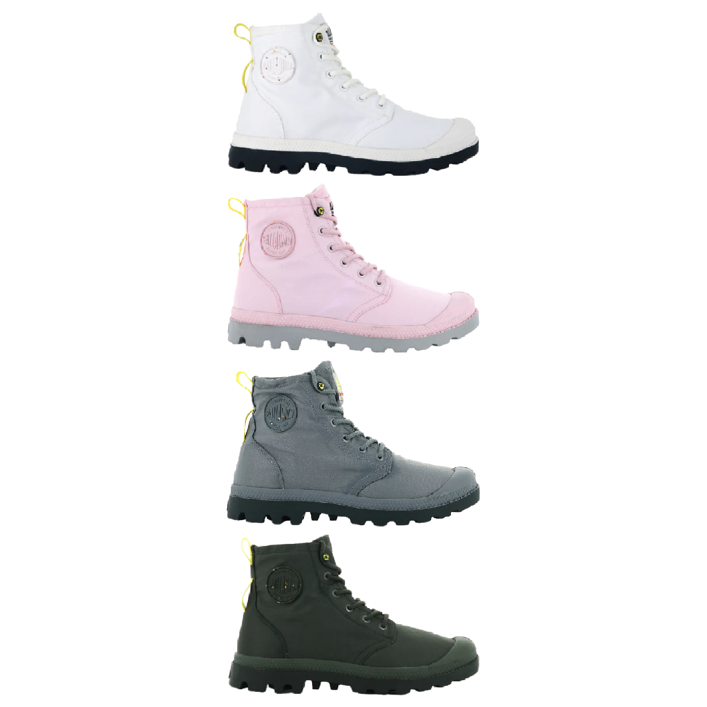男女鞋 PALLADIUM PAMPA RCYCL WP+ 2 銀灰 星白 橄欖 櫻花粉 防滑 再生材料 靴子 防水靴【77233】