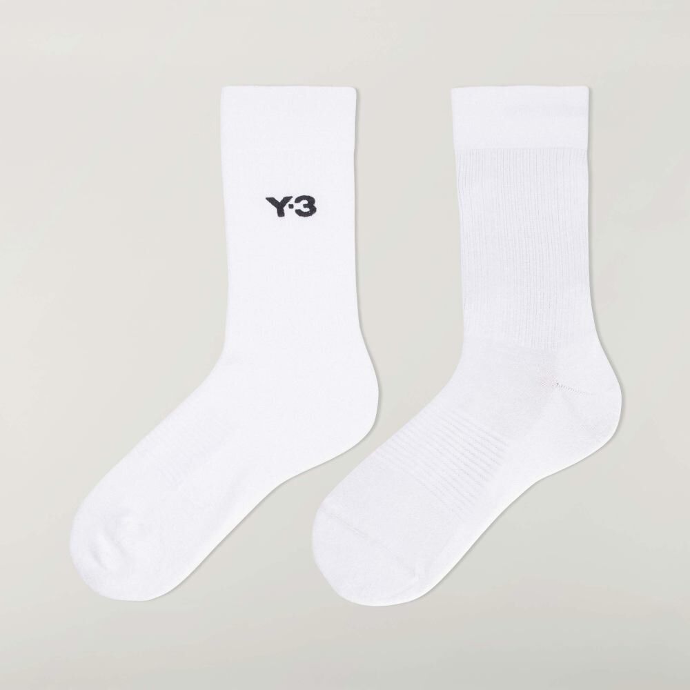 【 Y-3 CL SOCK CREW 長襪 - 白 】