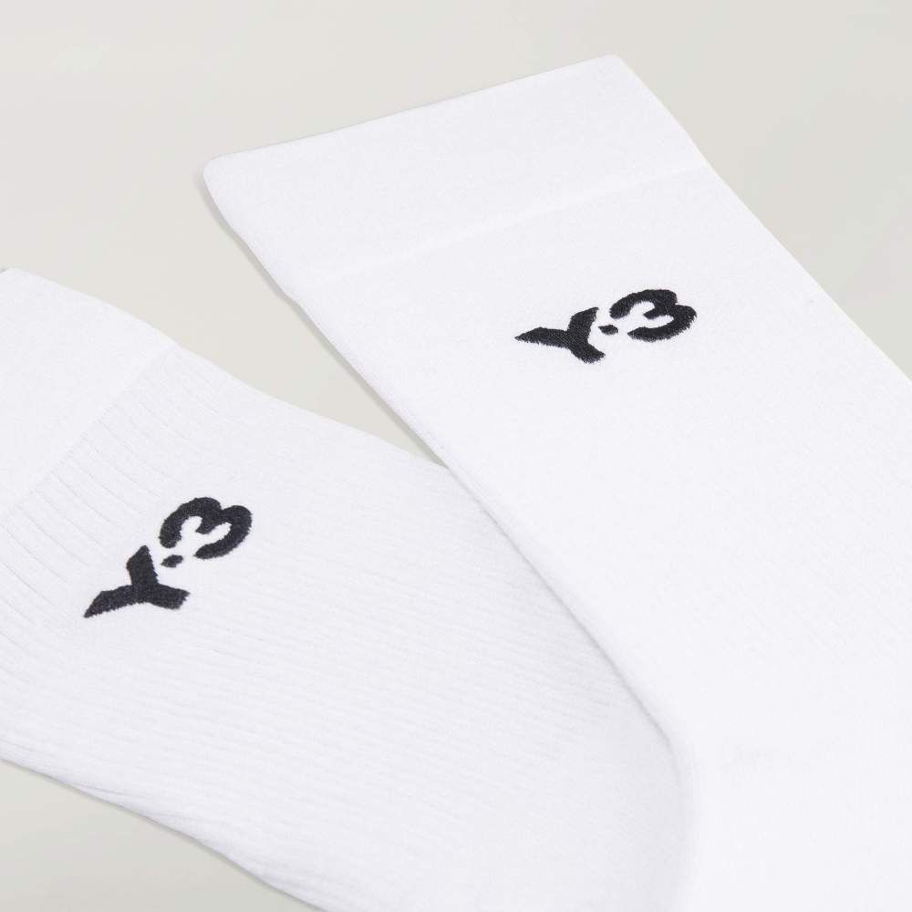 【 Y-3 CL SOCK CREW 長襪 - 白 】