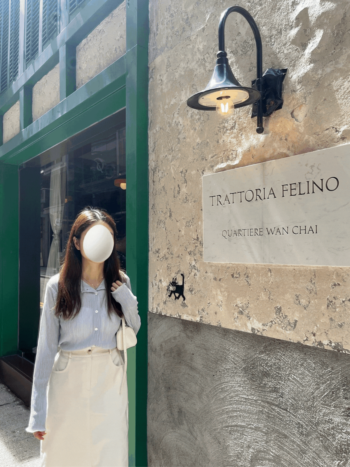 《KR》2 way!微光澤感直坑紋上衣