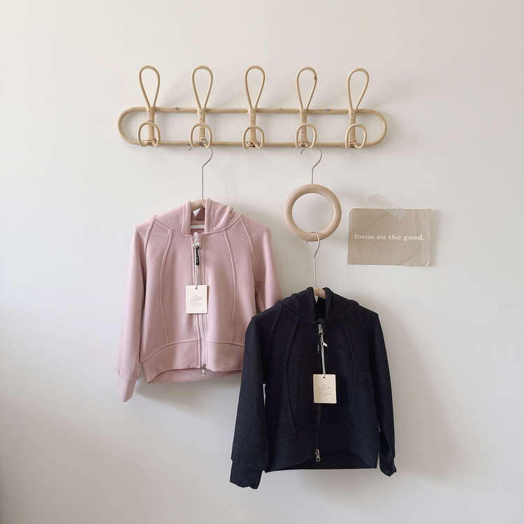 簡約連帽素色外套