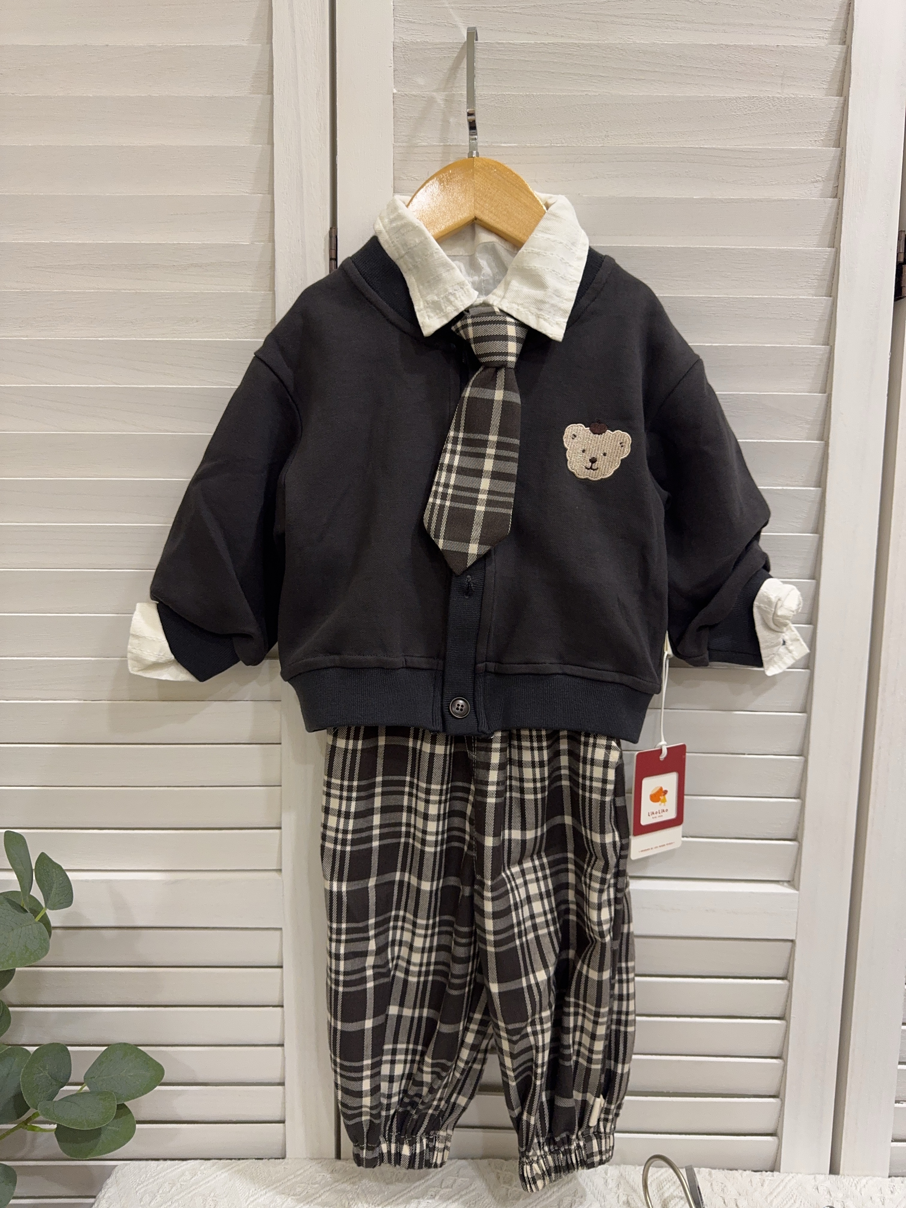 3569男孩學院風四件組c167