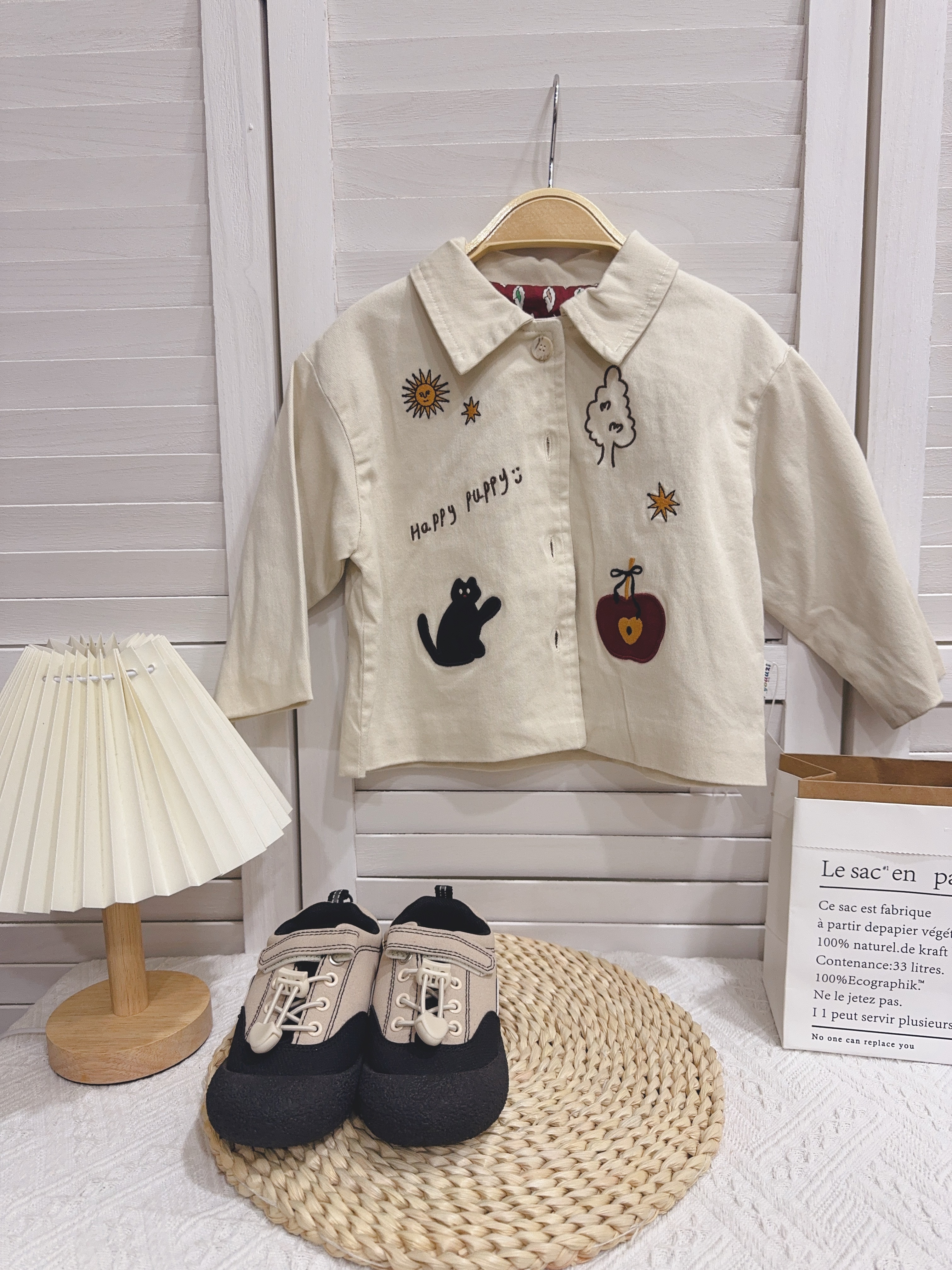 yz35065滿滿刺繡日系襯衫c159