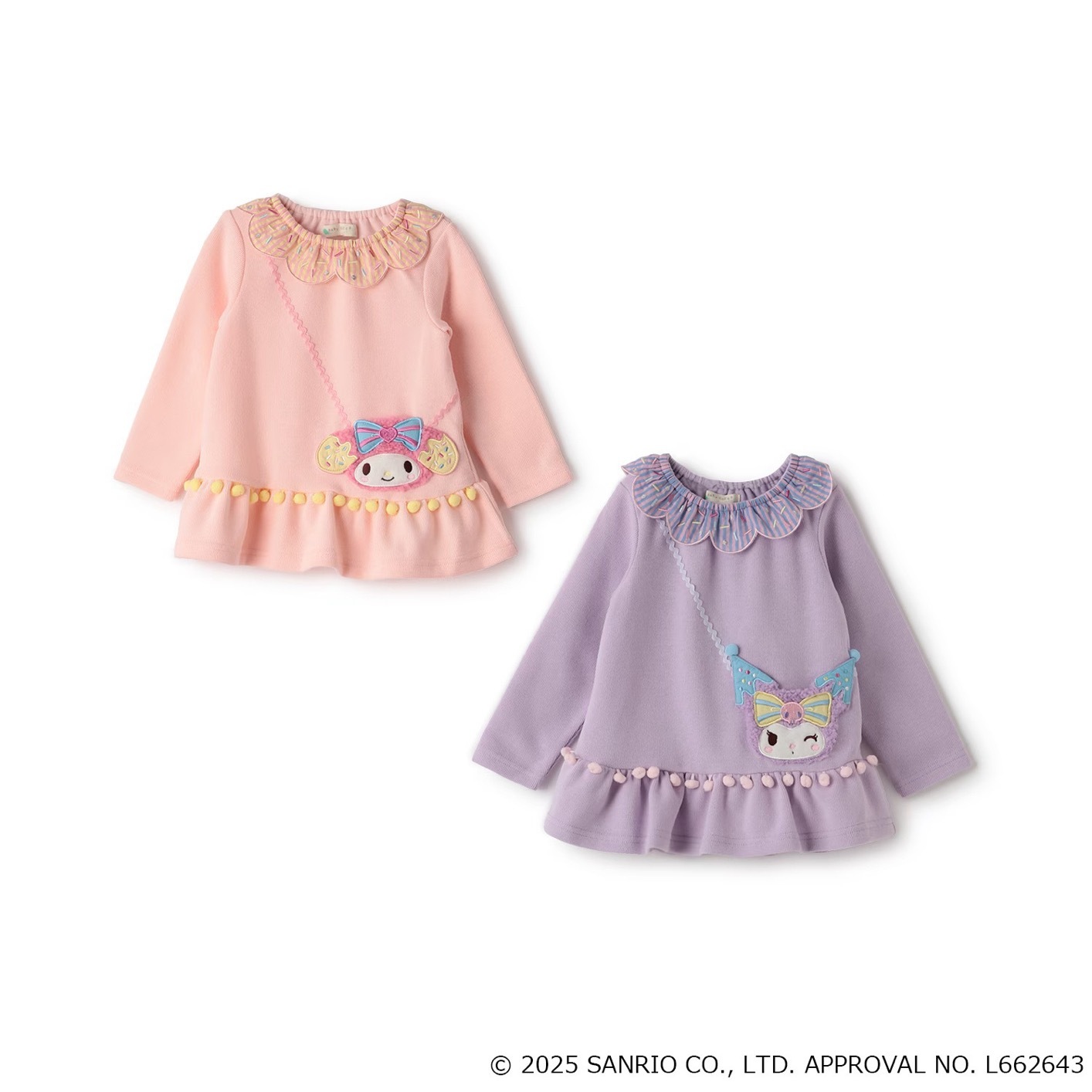 𝐒𝐚𝐧𝐫𝐢𝐨 Kurumi & Melody 花花領長袖上衣