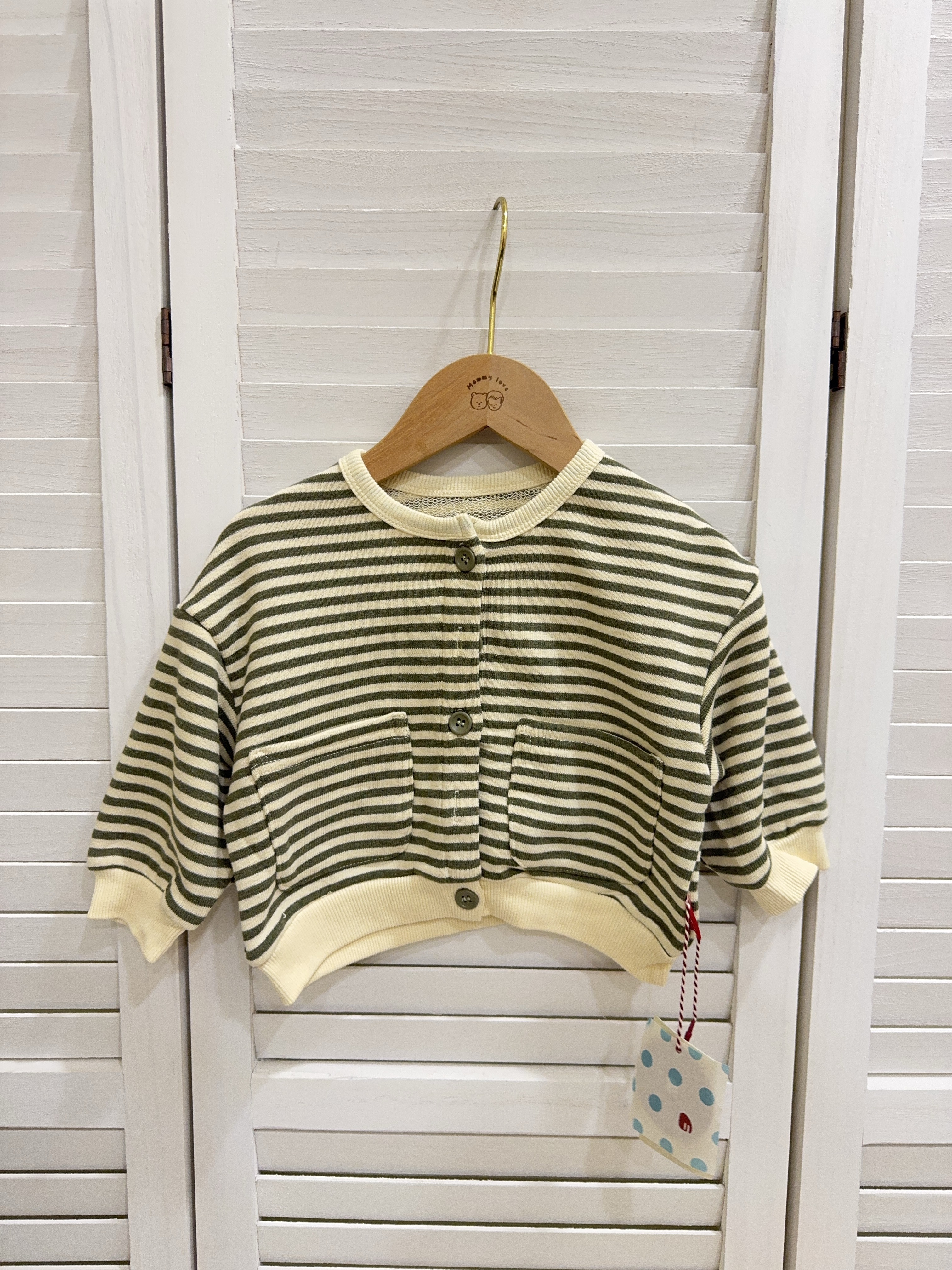 wz35123背後狗狗條紋外套c155