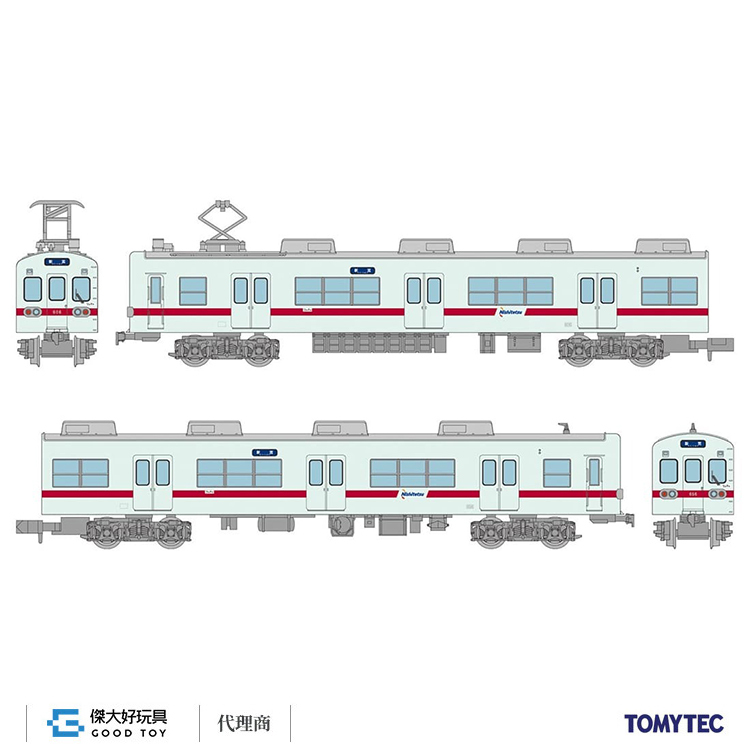 TOMYTEC 332640 鐵道系列 西日本鐵道600形 冰綠色 復刻塗裝 (2輛)