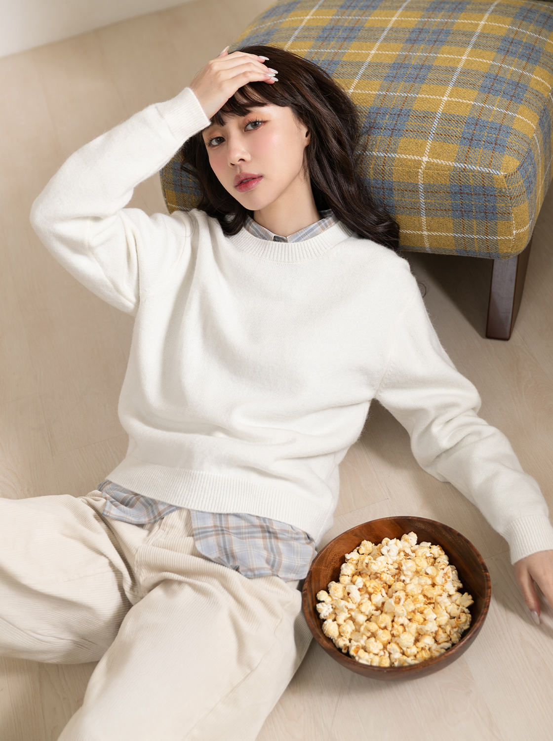 【期間限定】極柔感親膚圓領毛織