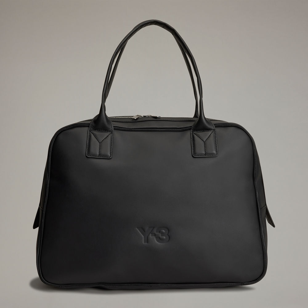 【 Y-3 LEATHER AIRLINER BAG 皮革保齡球包 - 黑 】