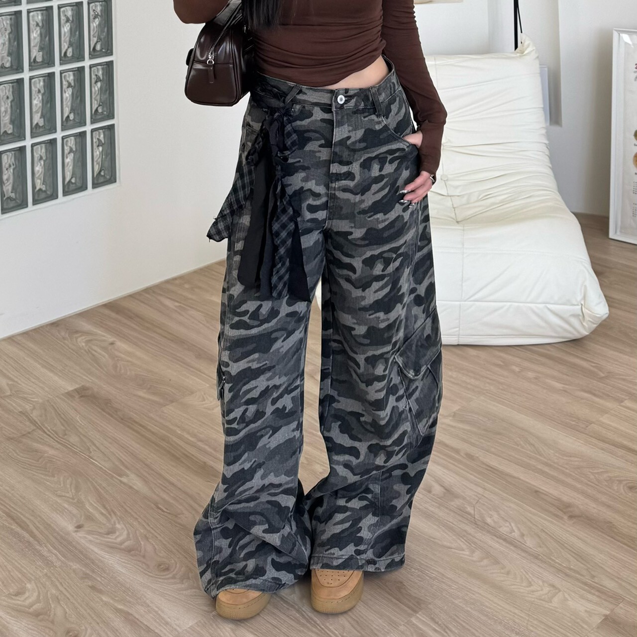 半徑之內迷彩控! 大口袋迷彩彎刀褲(附配件)