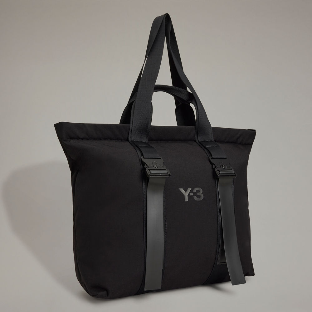 【 Y-3 SHOPPER 單肩購物包 - 黑 】