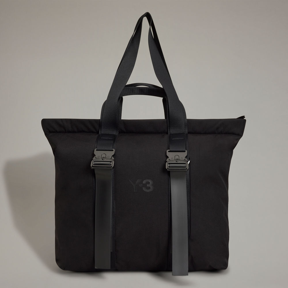 【 Y-3 SHOPPER 單肩購物包 - 黑 】
