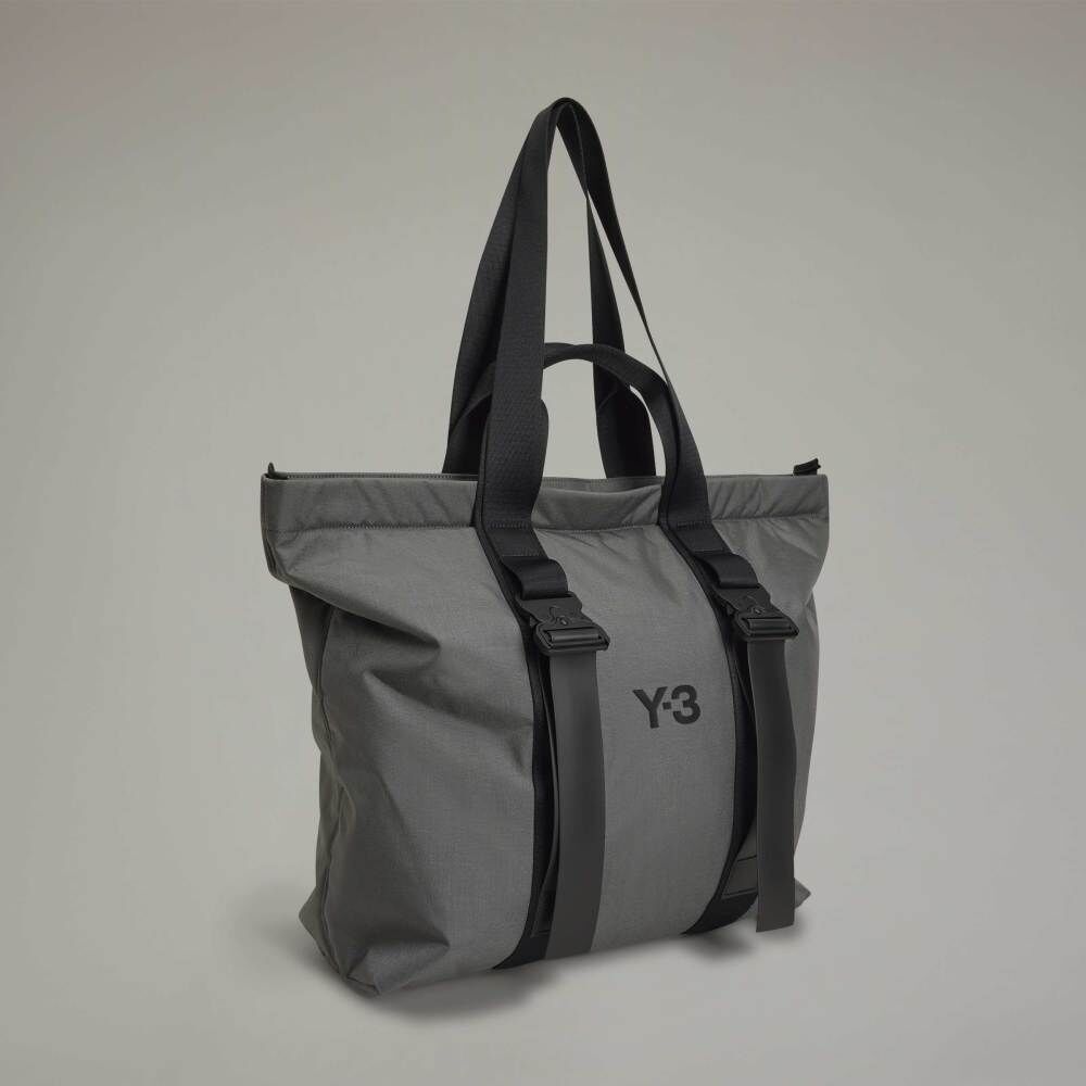 【 Y-3 SHOPPER 單肩購物包 - 花崗岩灰 】