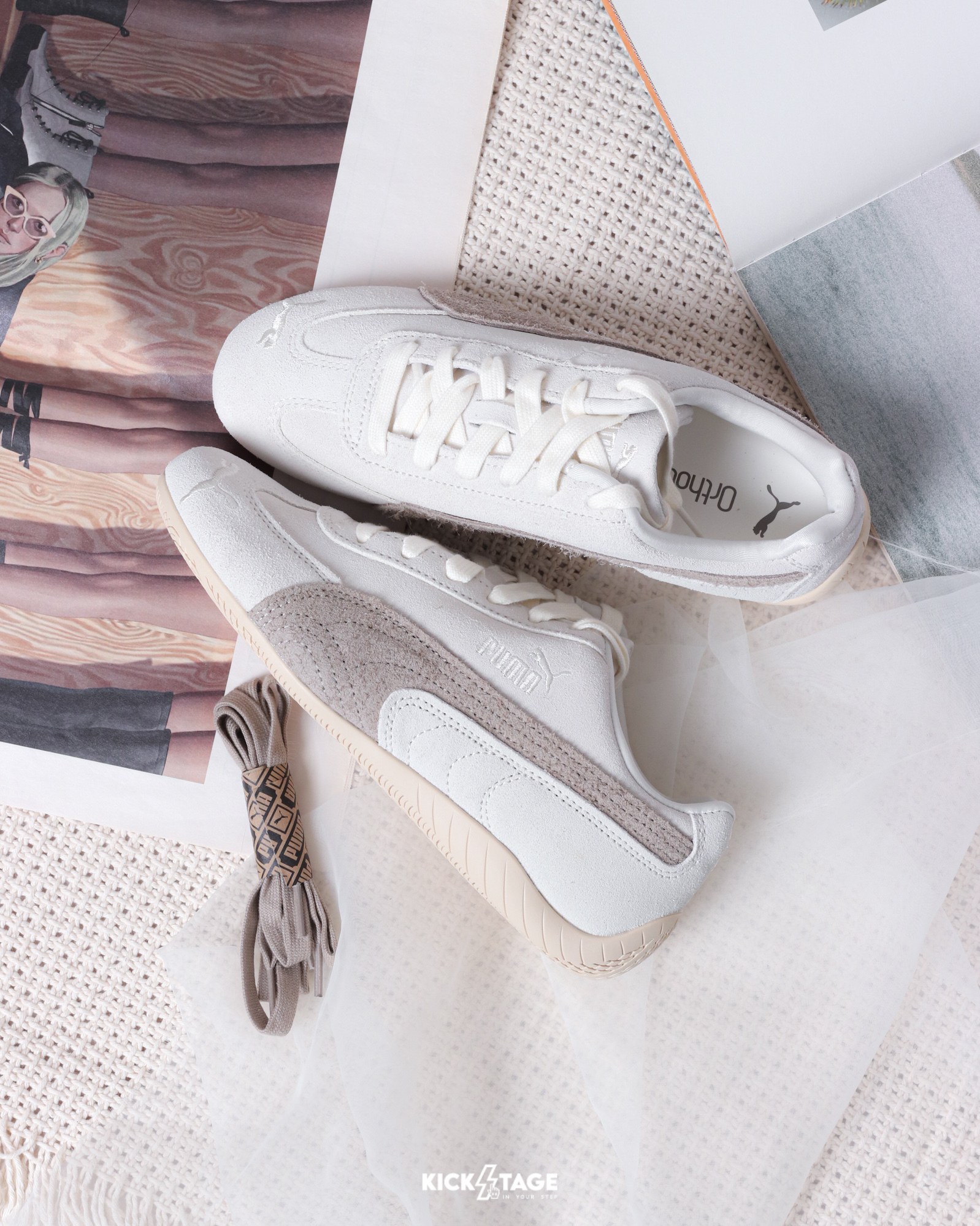 男女鞋 PUMA SPEEDCAT ELEVATED 奶茶 麂皮 復古 休閒 賽車鞋【403619-01】