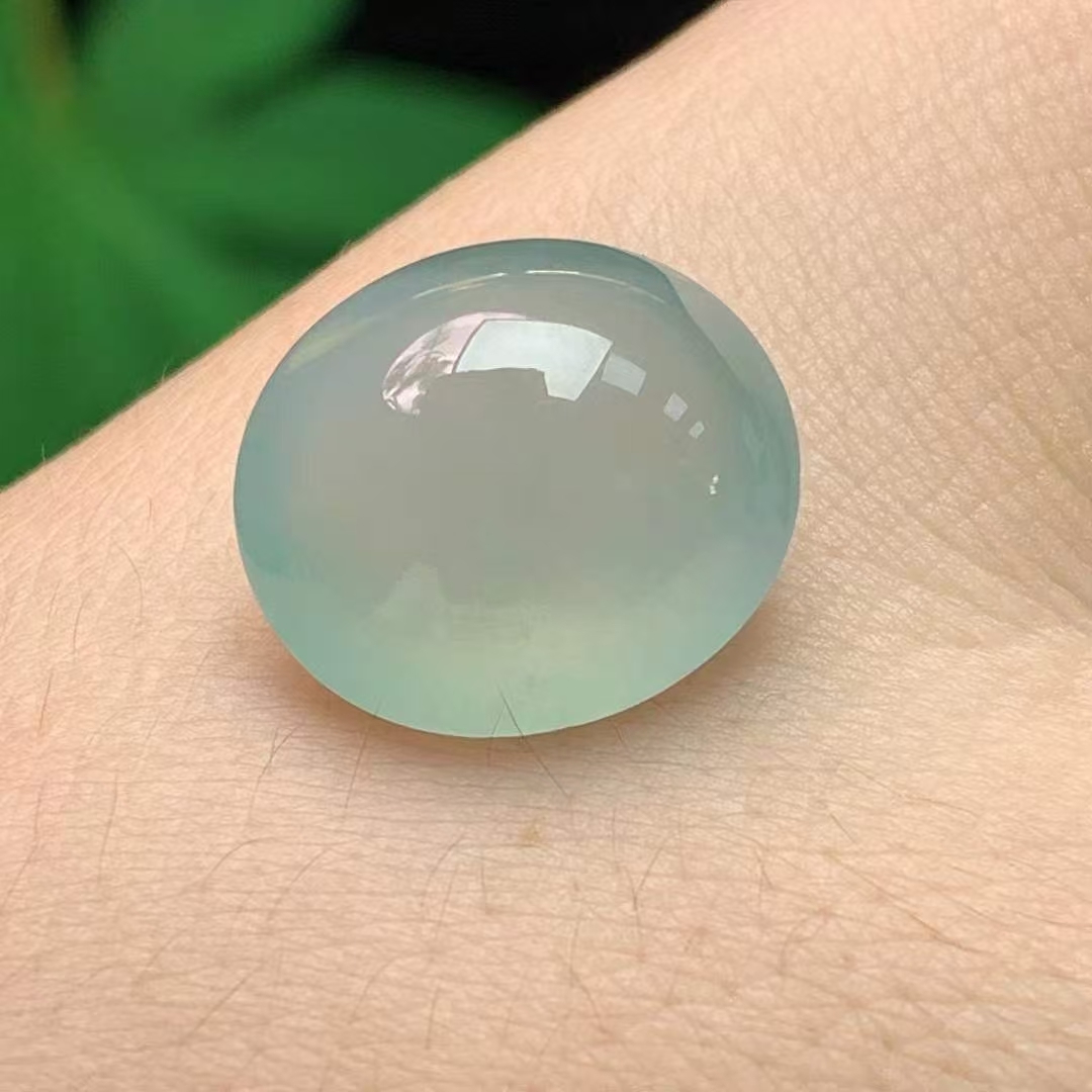 104346 翡翠冰種晴底蛋面