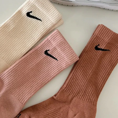 Nike Everyday Plus Socks 焦糖色 乾燥玫瑰 杏仁白 薄底 中筒襪 3入 SX6891-914