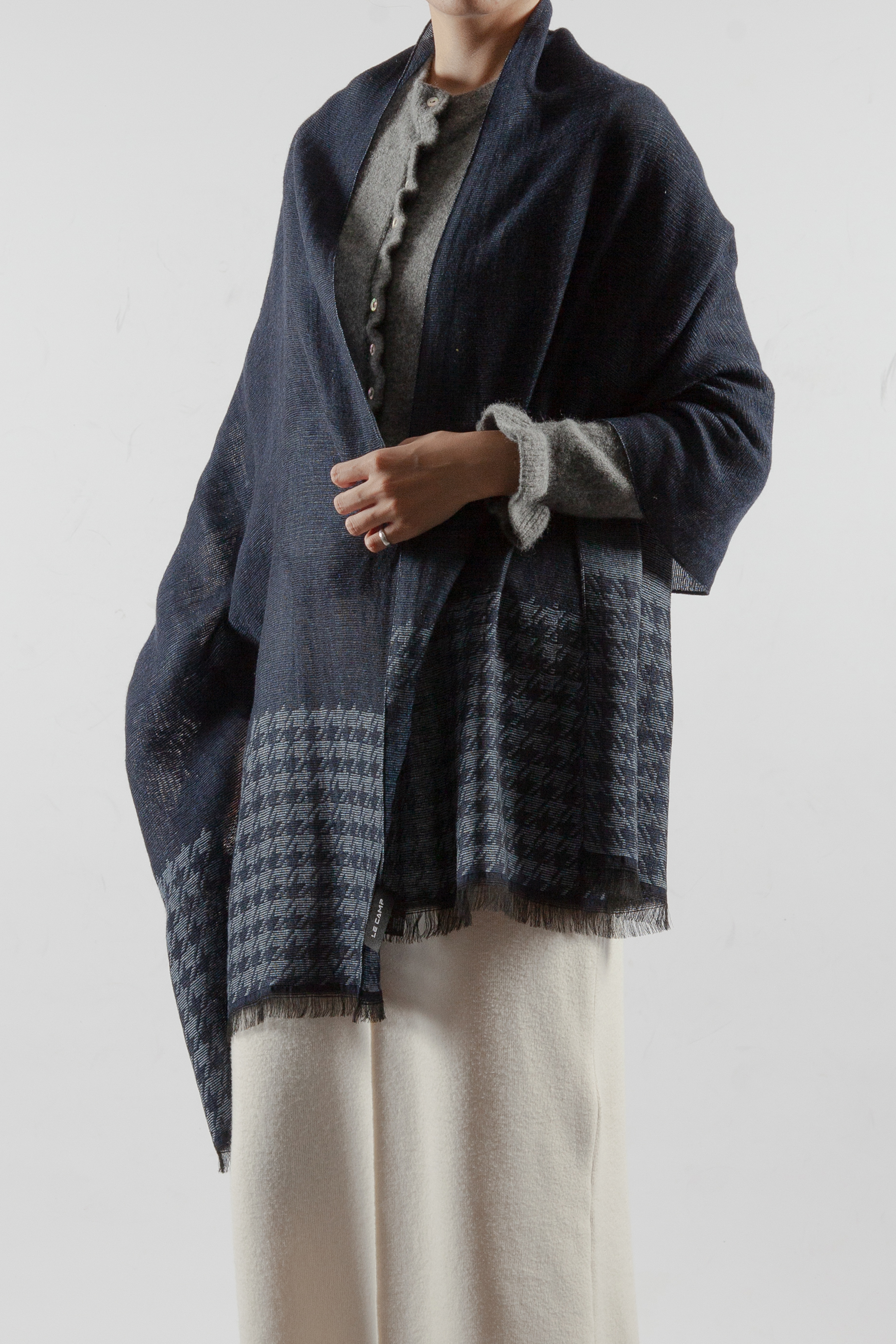 義大利千鳥格紋圍巾